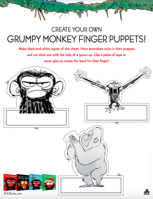 Grumpy monkey printables and activities brightly