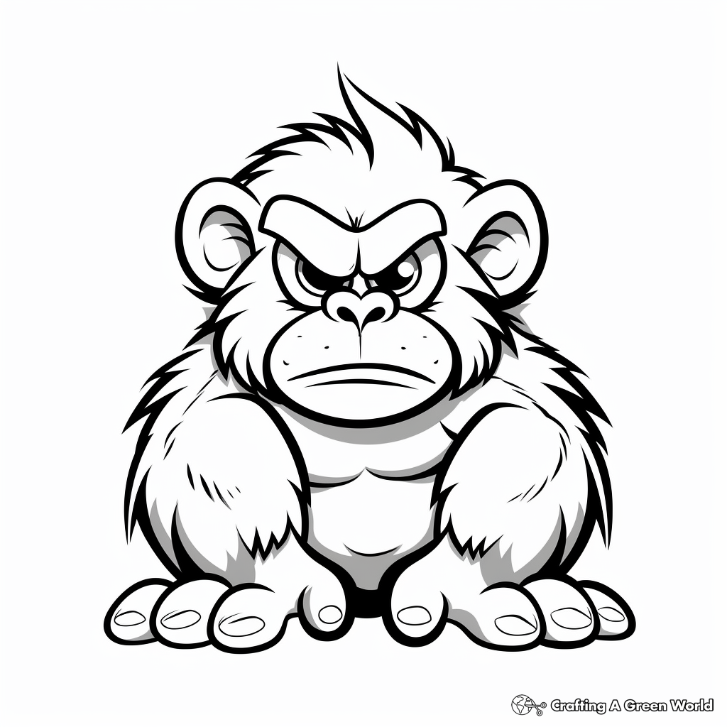 Grumpy monkey coloring pages
