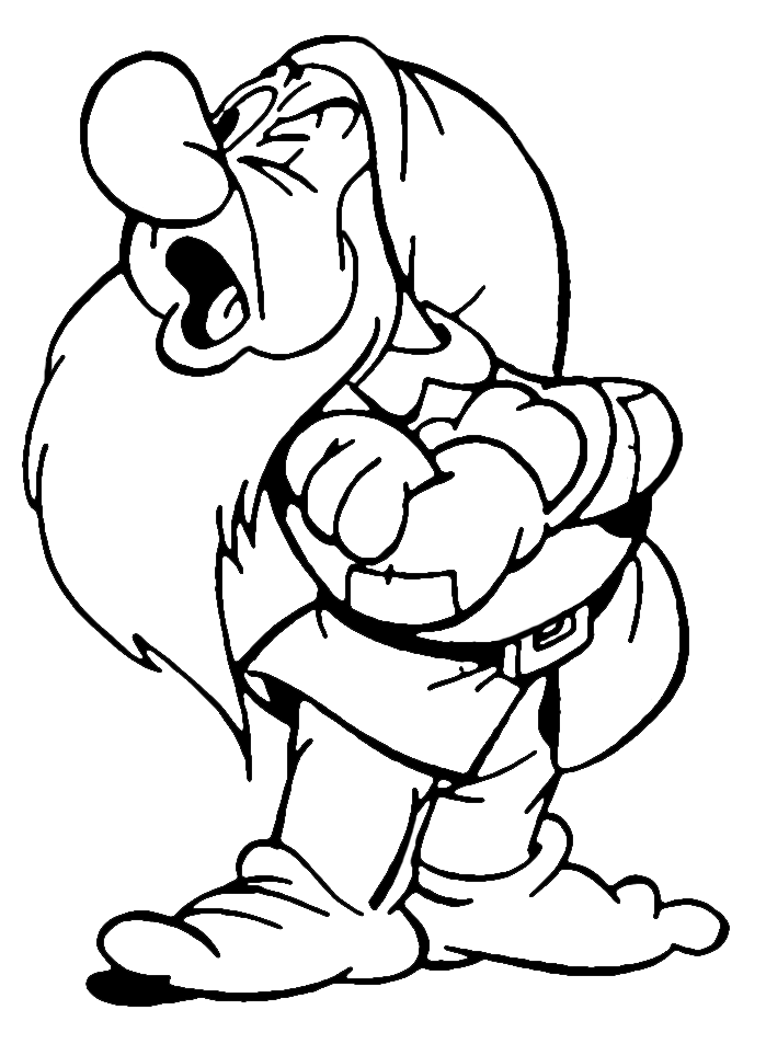 Snow white and the seven dwarfs coloring pages printable for free download