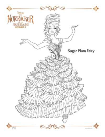 Print free disneys nutcracker coloring pages activity sheets