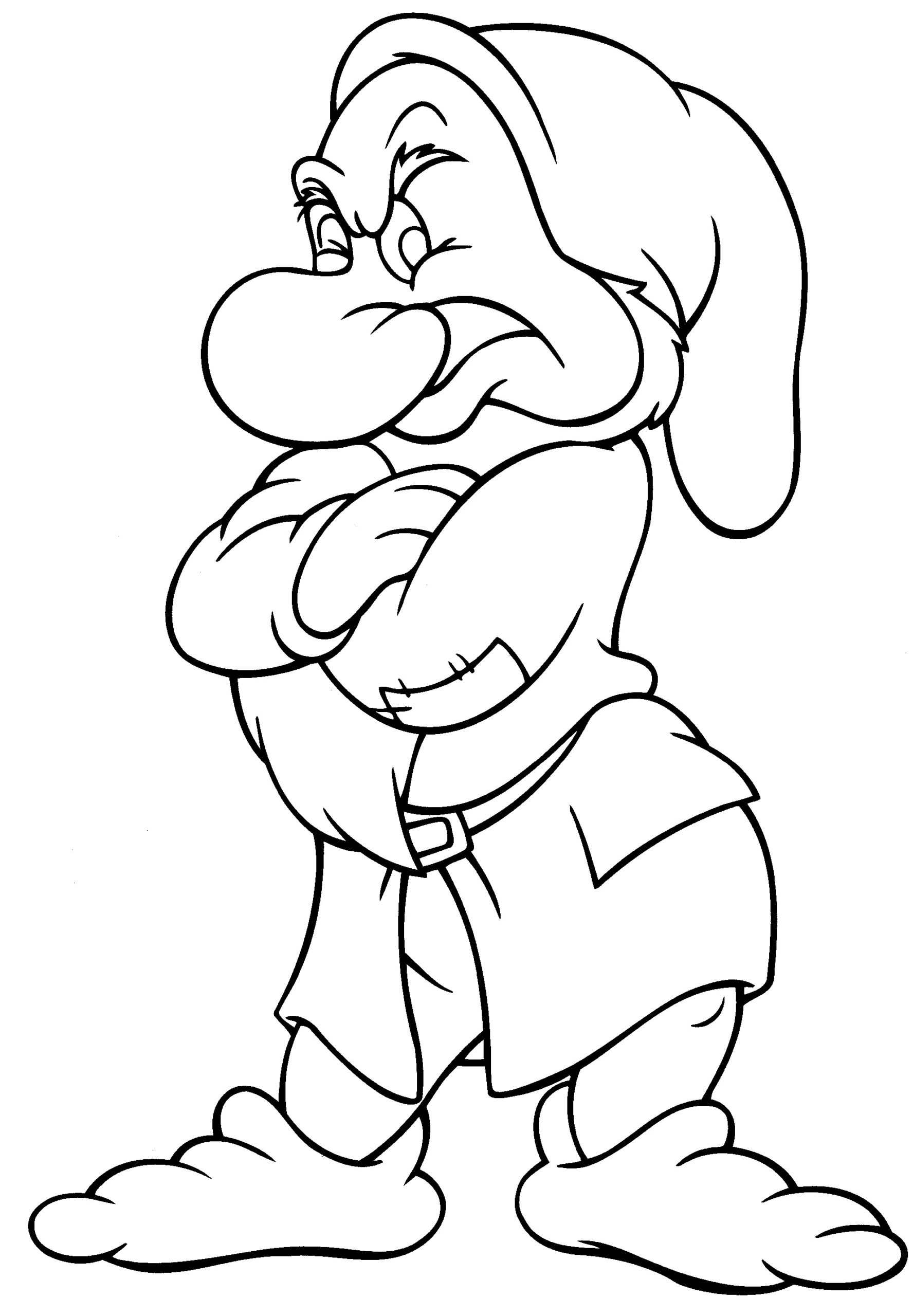 Disney coloring pages â grumpy â the disney nerds podcast