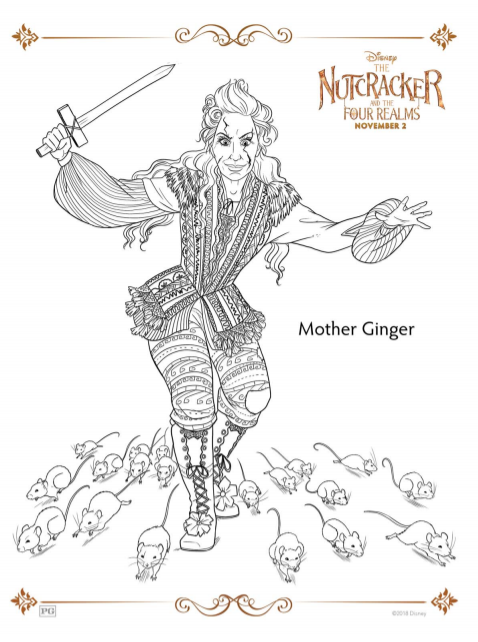 Disneys nutcracker coloring pages and activity sheets