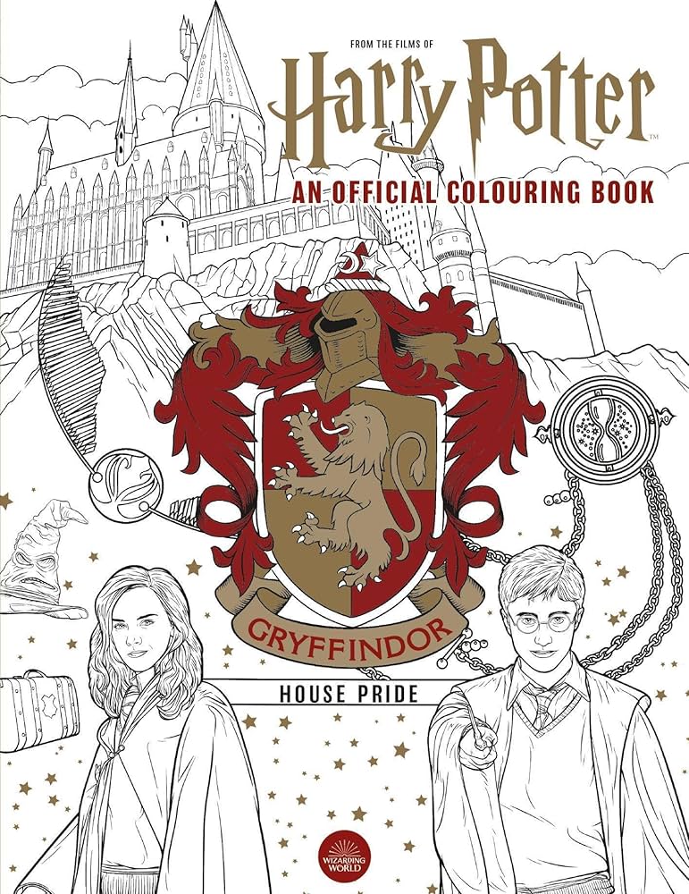 Harry potter gryffindor house pride the official louring book various ntributors books