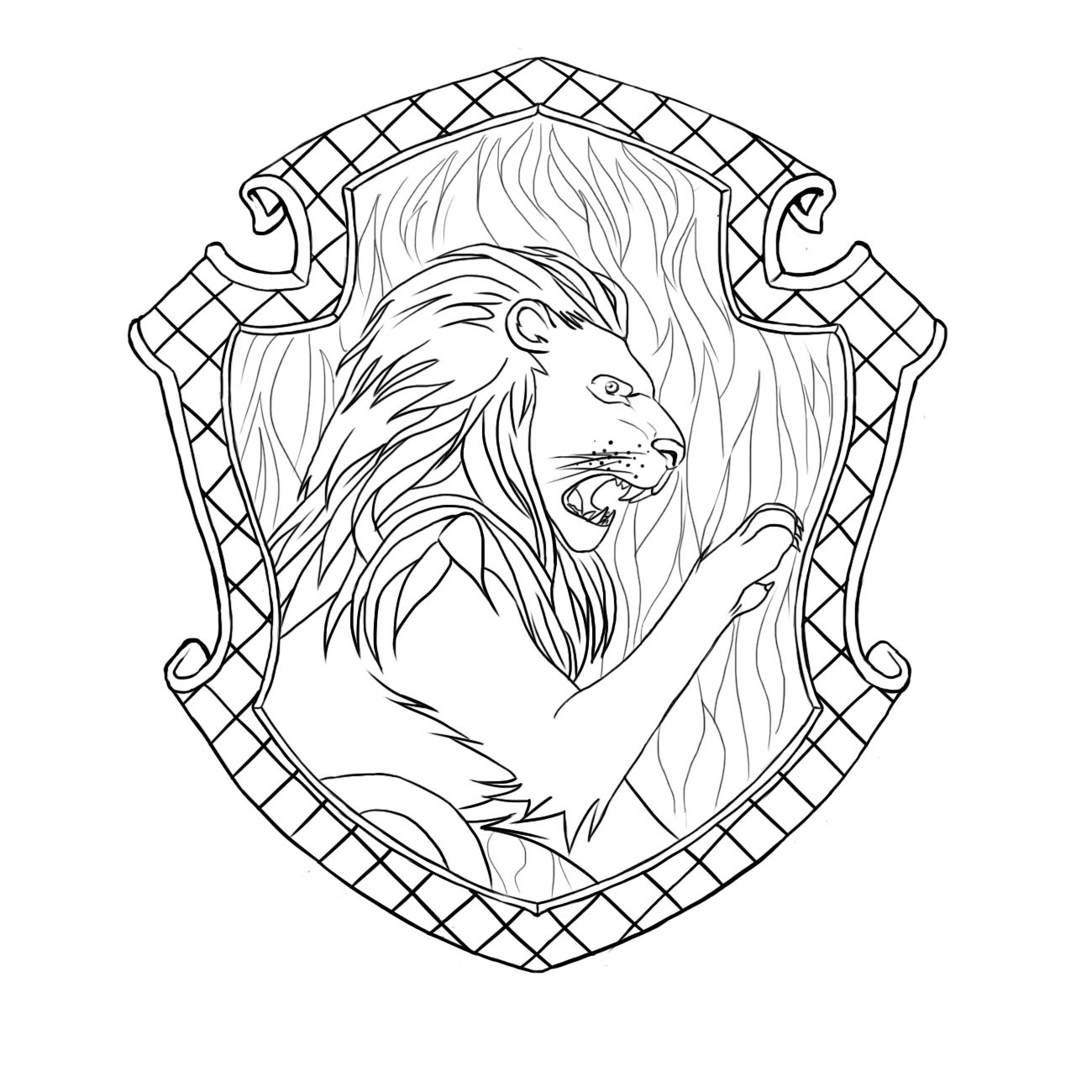 Gryffindor crest harry potter coloring pages harry potter coloring book harry potter drawings