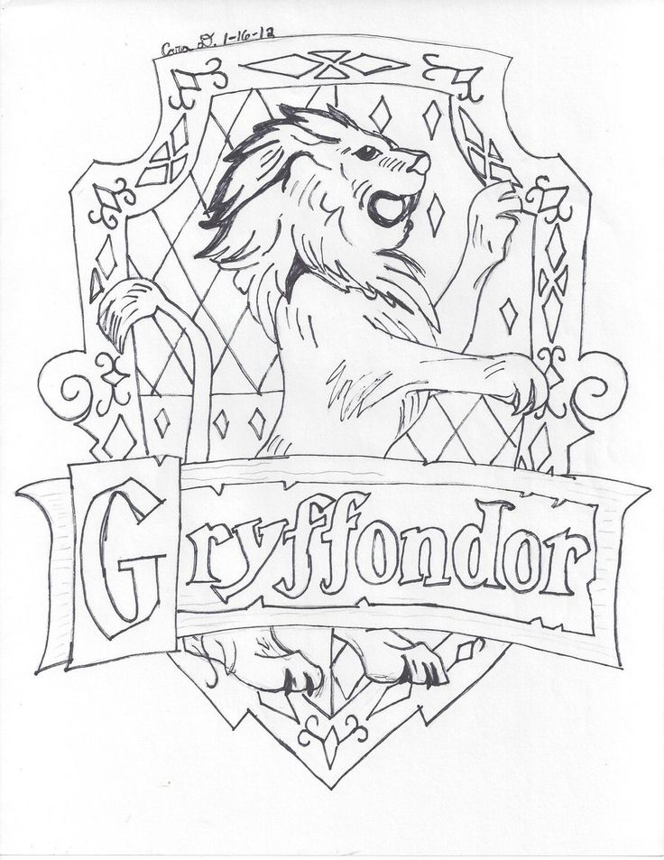Gryffindor house by hyperlikemomijideviantart on deviantart harry potter sketch harry potter art drawings harry potter coloring pages