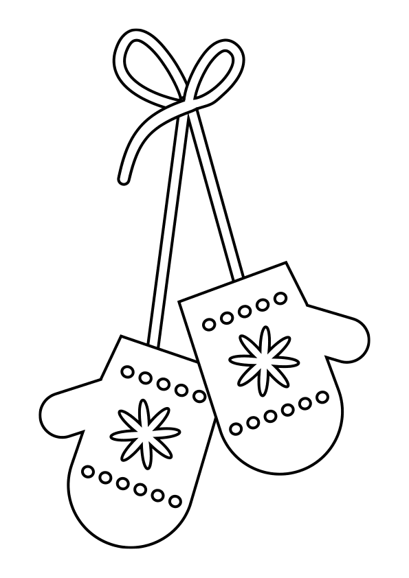 Dibujo para colorear unos guant de navidad navidad dibujos de navidad dibujos para colorear