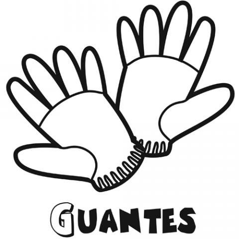 Dibujo de unos guantes imãgenes de ropa de invierno para pintar ropa de invierno guantes dibujos de guantes