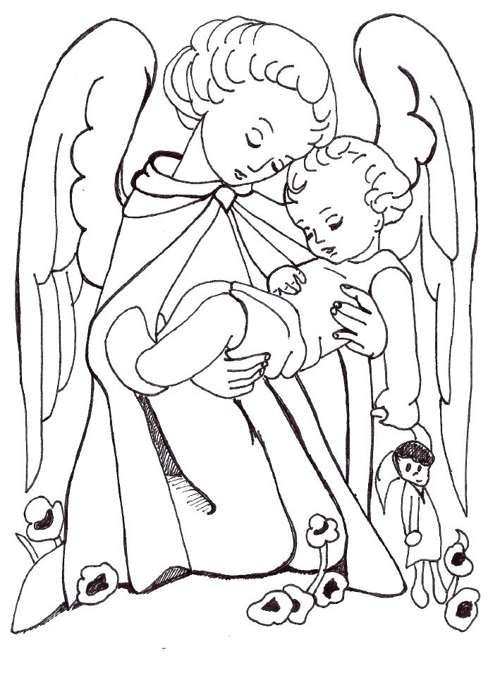 Guardian angel coloring page angel coloring pages coloring pages free coloring pages