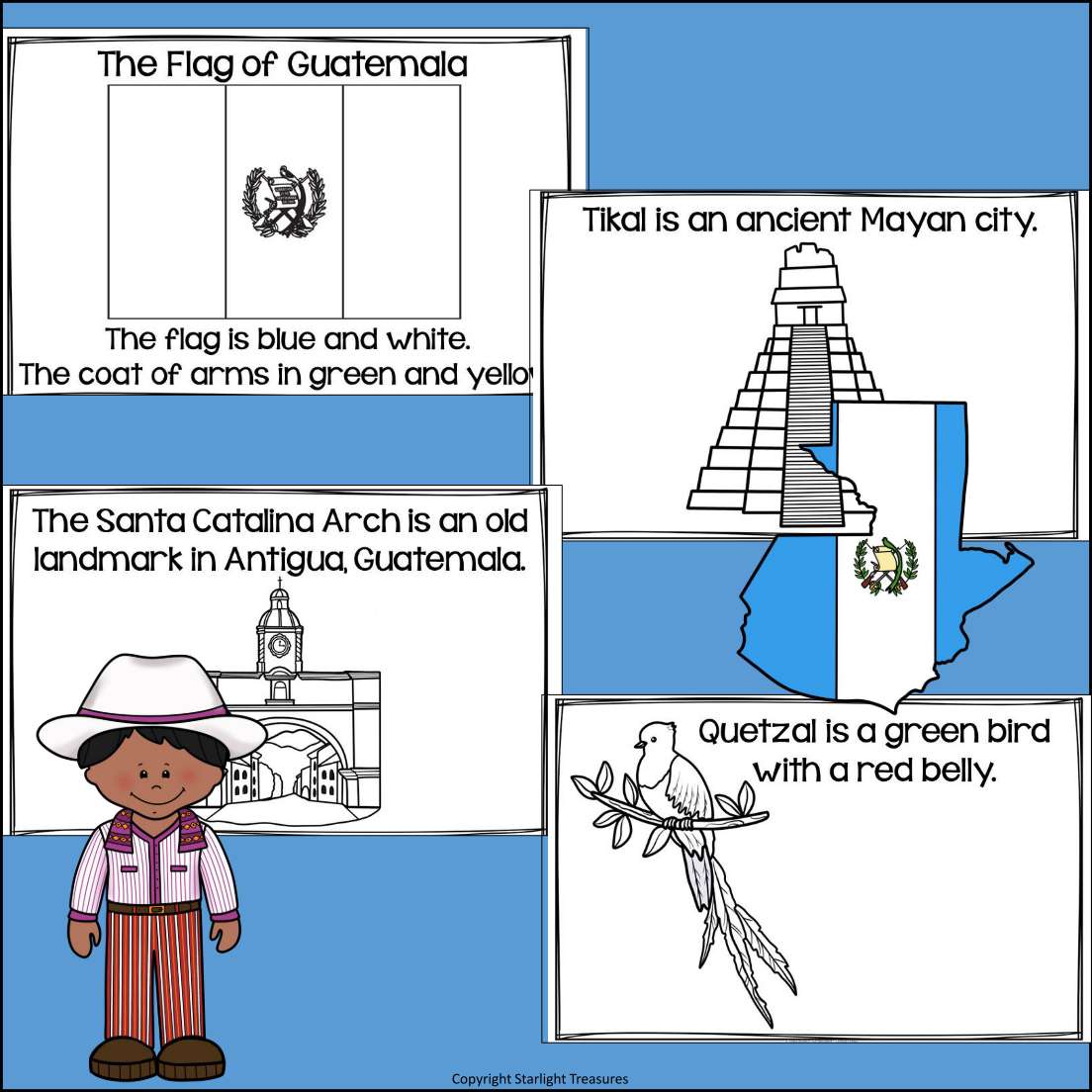 Guatemala mini book for early readers