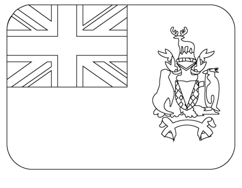 Flag of south georgia and south sandwich islands emoji coloring page free printable coloring pages
