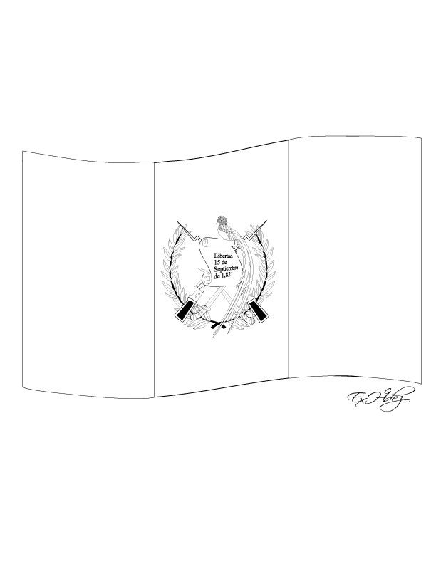 Pin by andrea veliz on tangram guatemala flag coloring pages flag