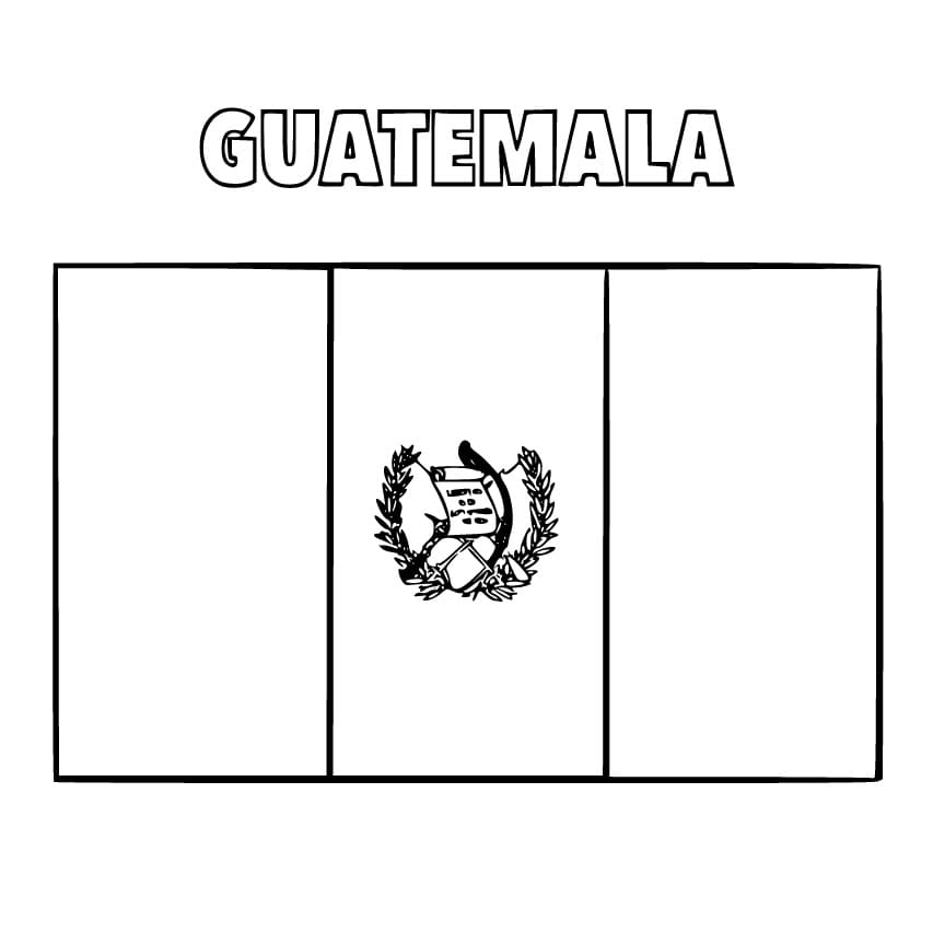 Guatemala independence day coloring page