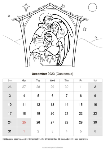 December calendar