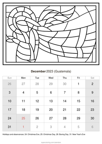 December calendar