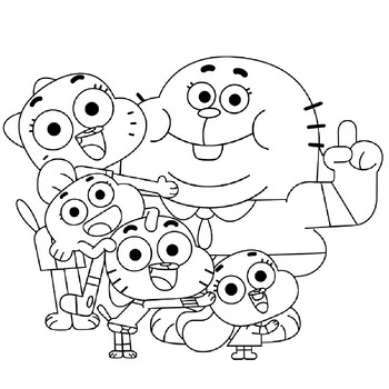 Gumball coloring bookgumball coloring pages