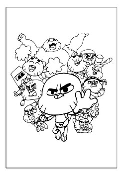 Join gumballs whacky world with printable coloring pages fun for everyone