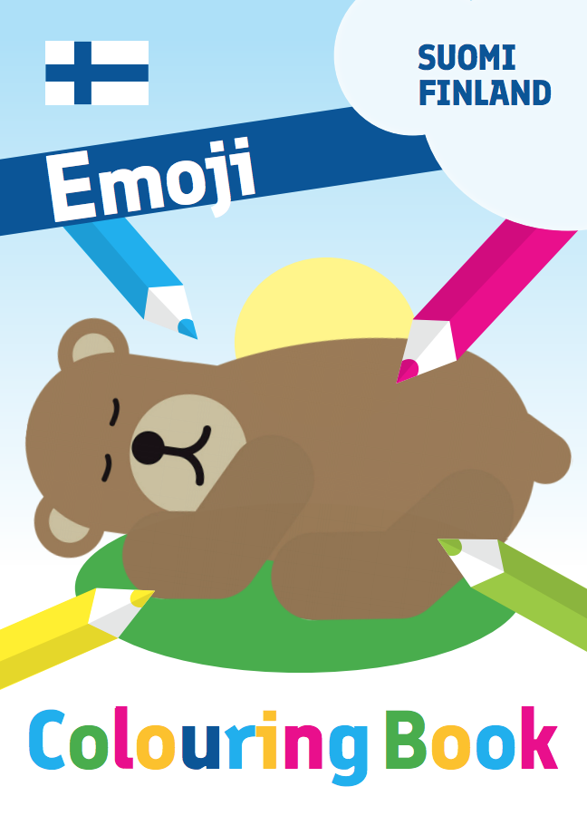 Emoji colouring book