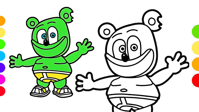 Gummy bear drawing easy how to draw a candy step by step