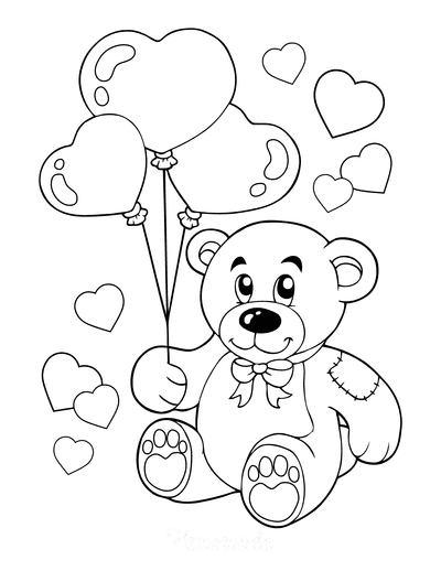 Free printable valentines day coloring pages valentines day coloring page bear coloring pages valentine coloring
