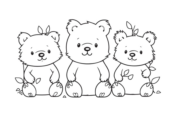 Bear colouring royalty