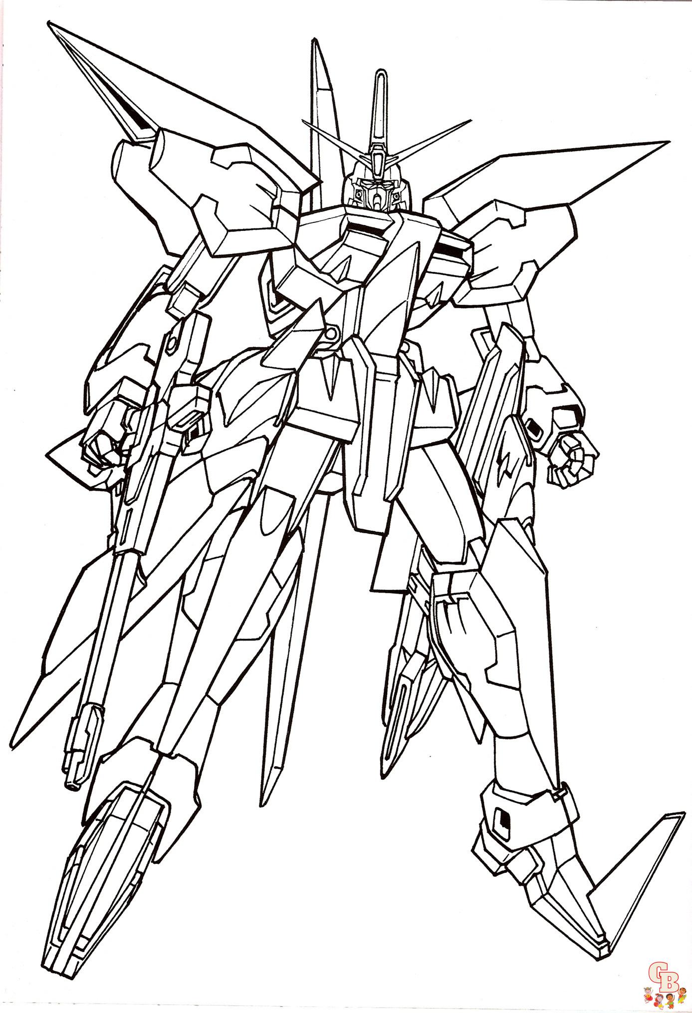 Free gundam coloring pages