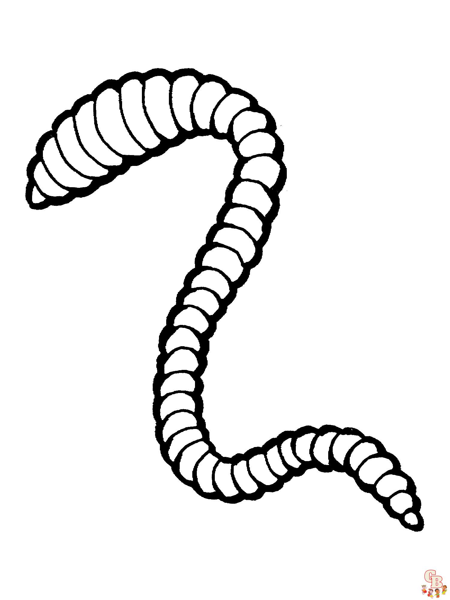 Discover the best worm coloring pages for kids