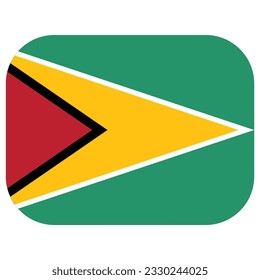 Guyana flag flag guyana design shape stock vector royalty free