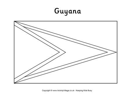 Guyana flag louring page flag loring pages guyana flag flag