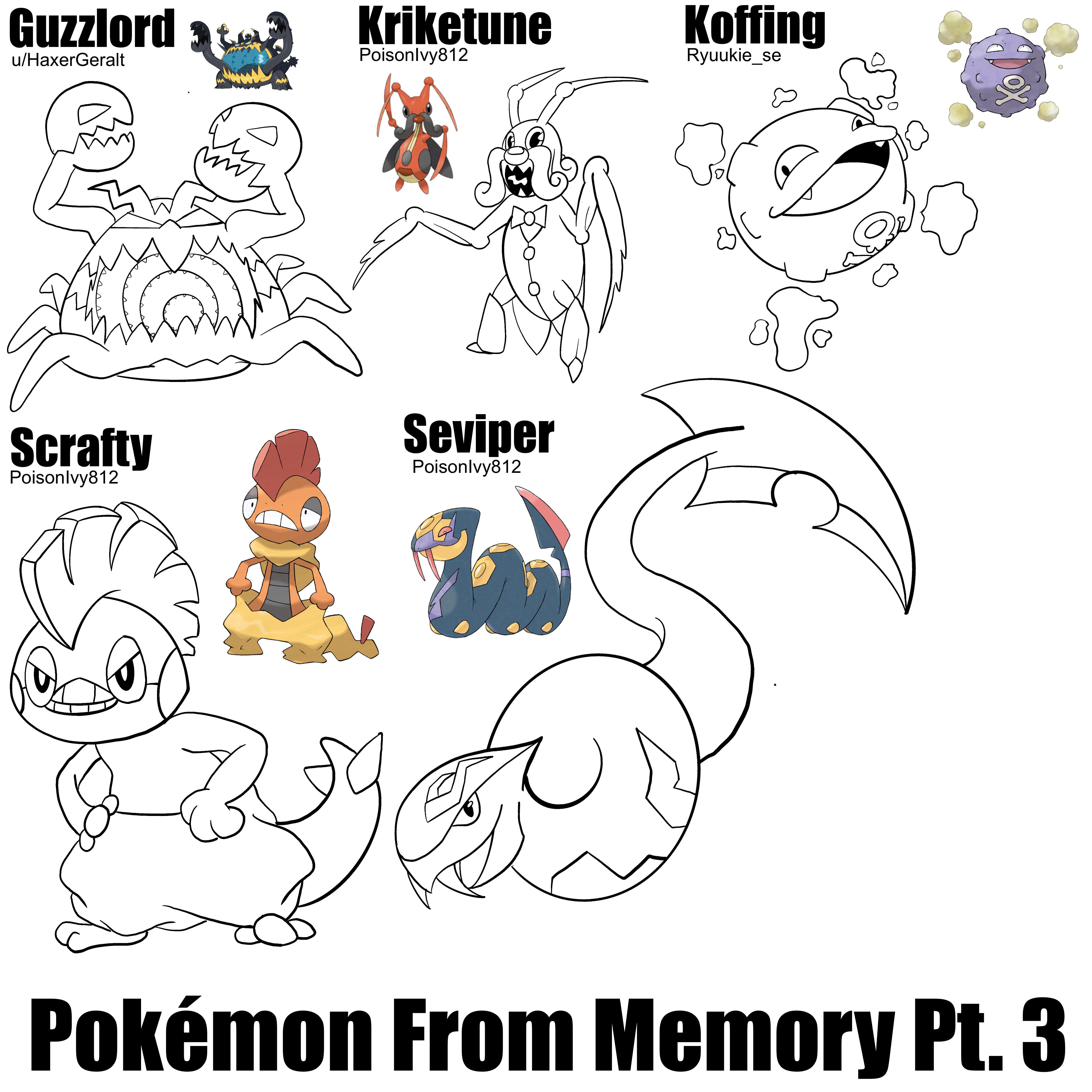 Oc some more pokemon from memory feel free to request some gonna try to do all of them rpokemon