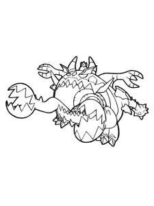 Guzzlord pokemon coloring pages