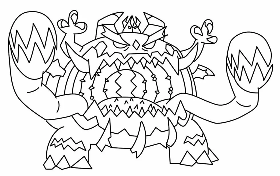 Guzzlord pokemon fãrbung seite