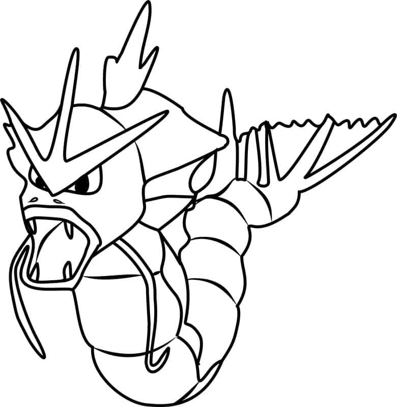 Gyarados image coloring page