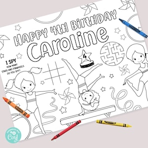 Gymnastics coloring