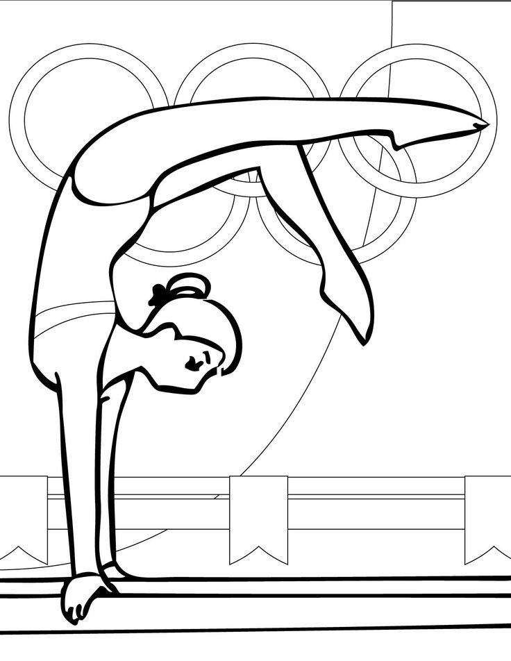 Gymnastics coloring pages cede susie fun