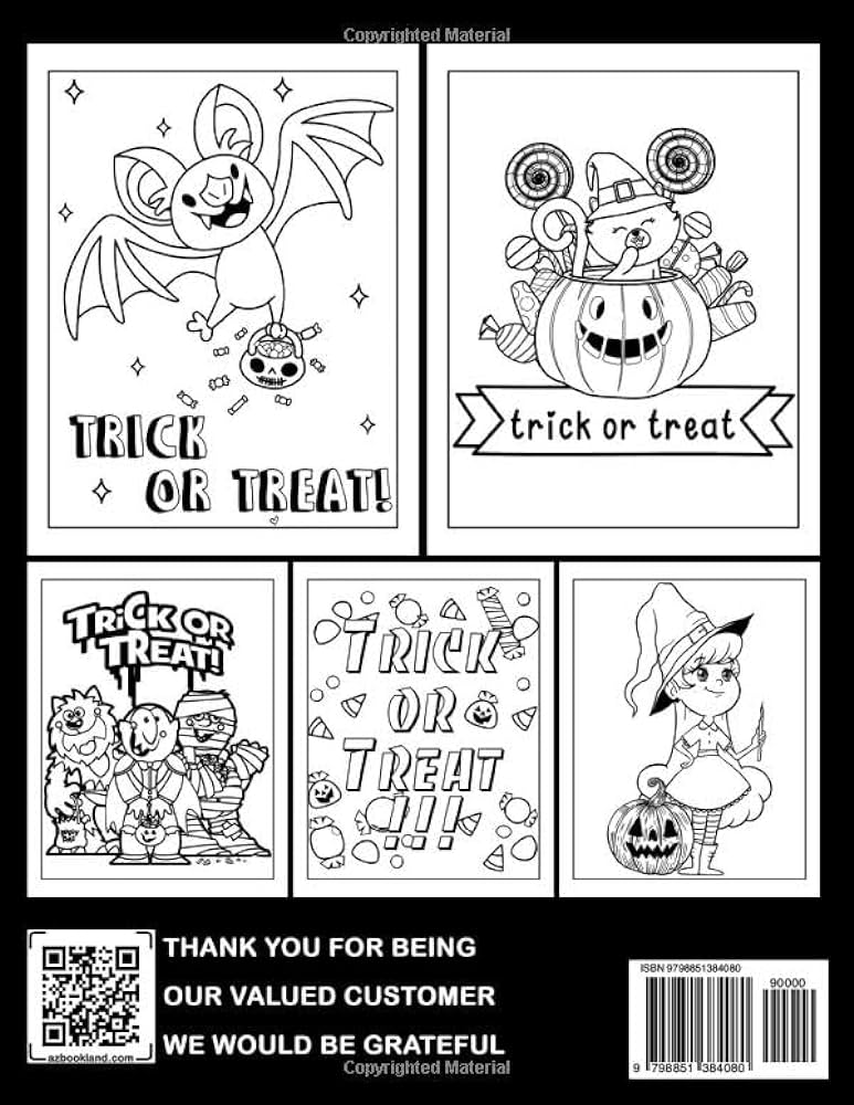 Trick or treat halloween coloring book fabulous coloring pages featuring cute images for all ages to enjoying perfect halloween present hobbs logan books