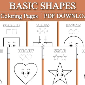Shape coloring pages