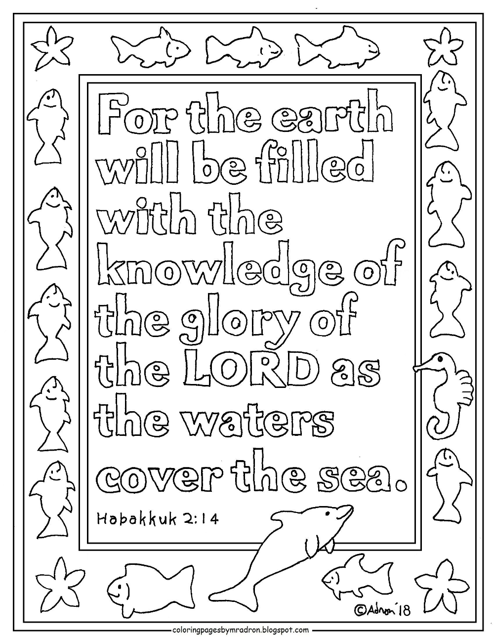 Habakkuk coloring page