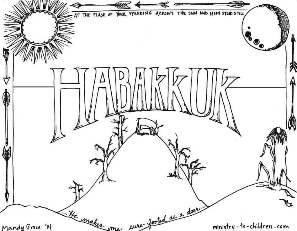Habakkuk bible coloring page