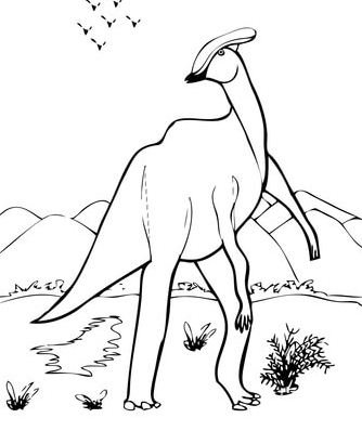 Hadrosaurus coloring pages printable for free download