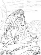 Hagar and ishmael coloring pages free coloring pages