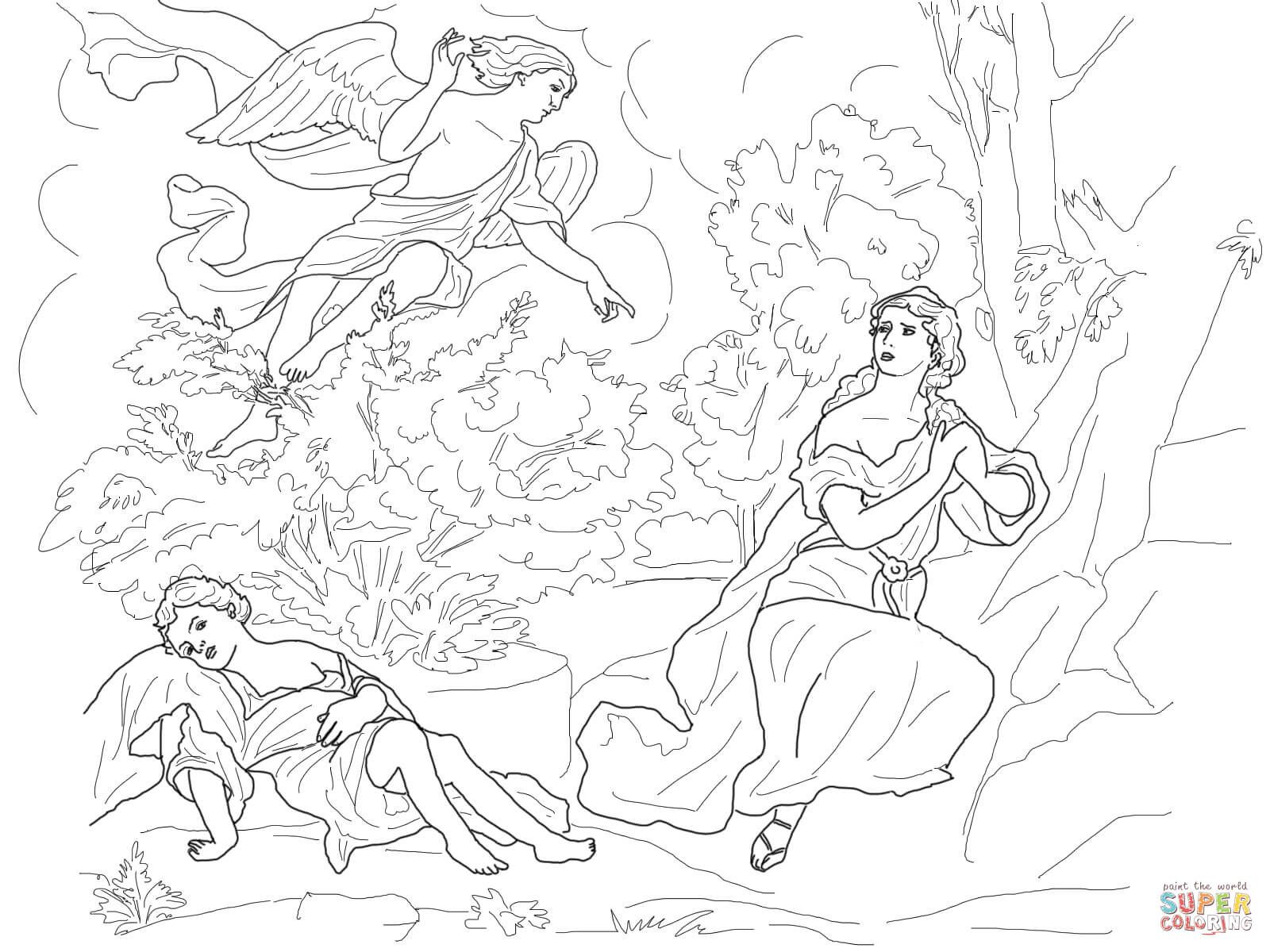 God cares for hagar and ishmael coloring page from misc artists category select from â free printable coloring pages coloring pages printable coloring pages