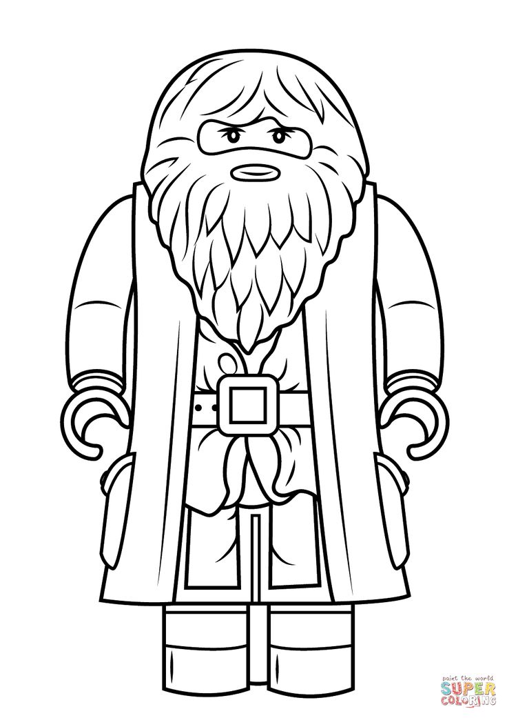 Lego hagrid ausmalbilder harry potter ausmalbilder lustige malvorlagen