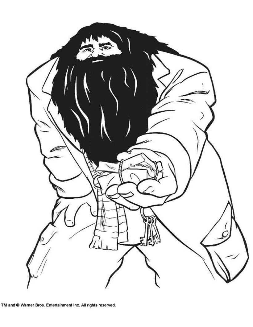 Hagrid rubeus coloring pages
