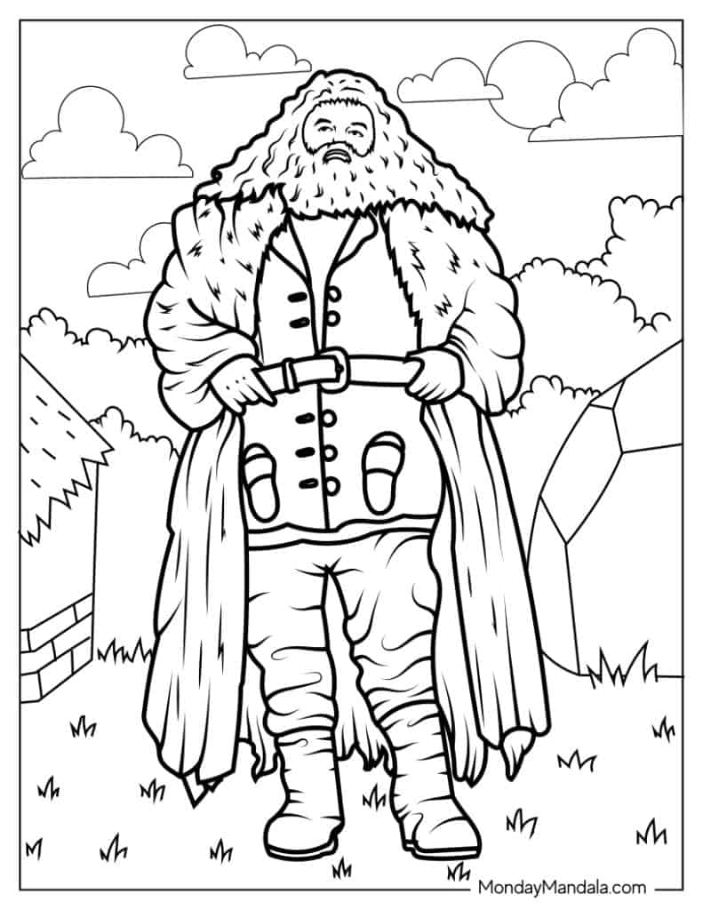 Harry potter coloring pages free pdf printables