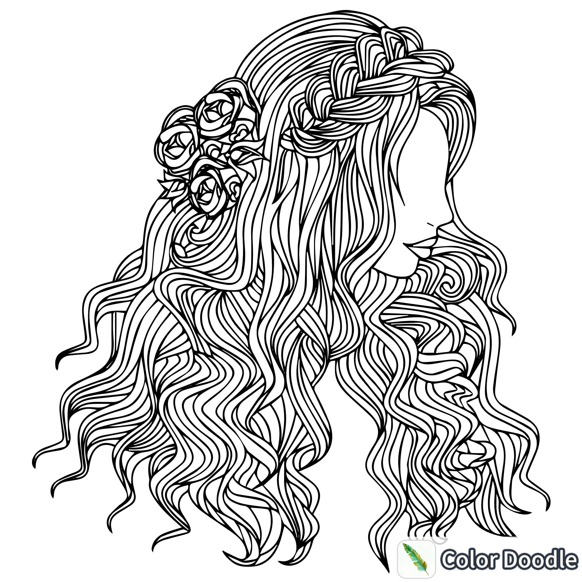 Hair loring page imãgenes para pintar dibujos para lorear pintar
