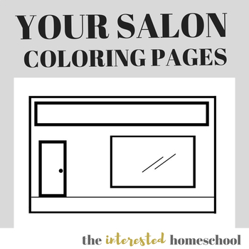Your salon coloring pages by the interested homeschool tpt