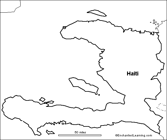 Outline map haiti flag coloring pages haitian flag haiti