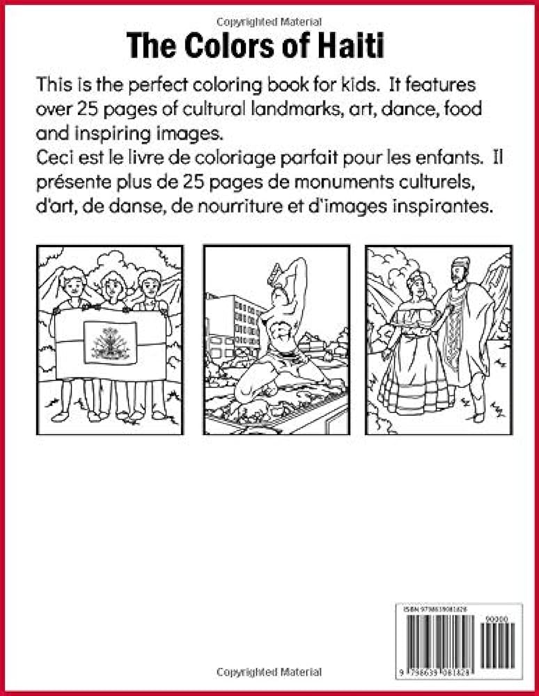 The colors of haiti a coloring book for kids celebrating haitian culture colors of america pierre emmanuel nosiac mit books