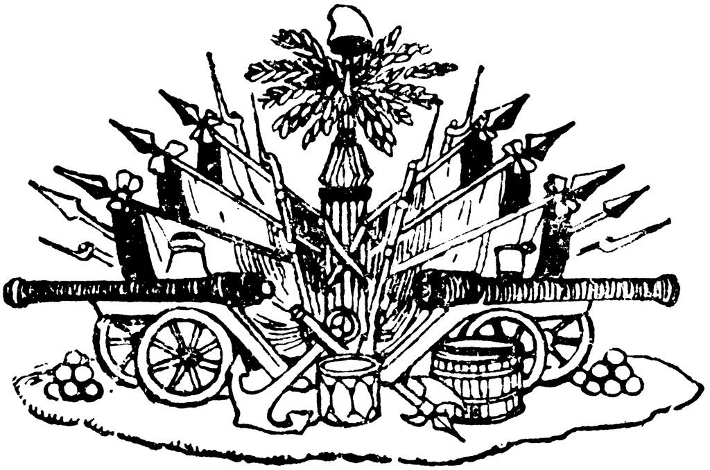 Haitian coat of arms clipart