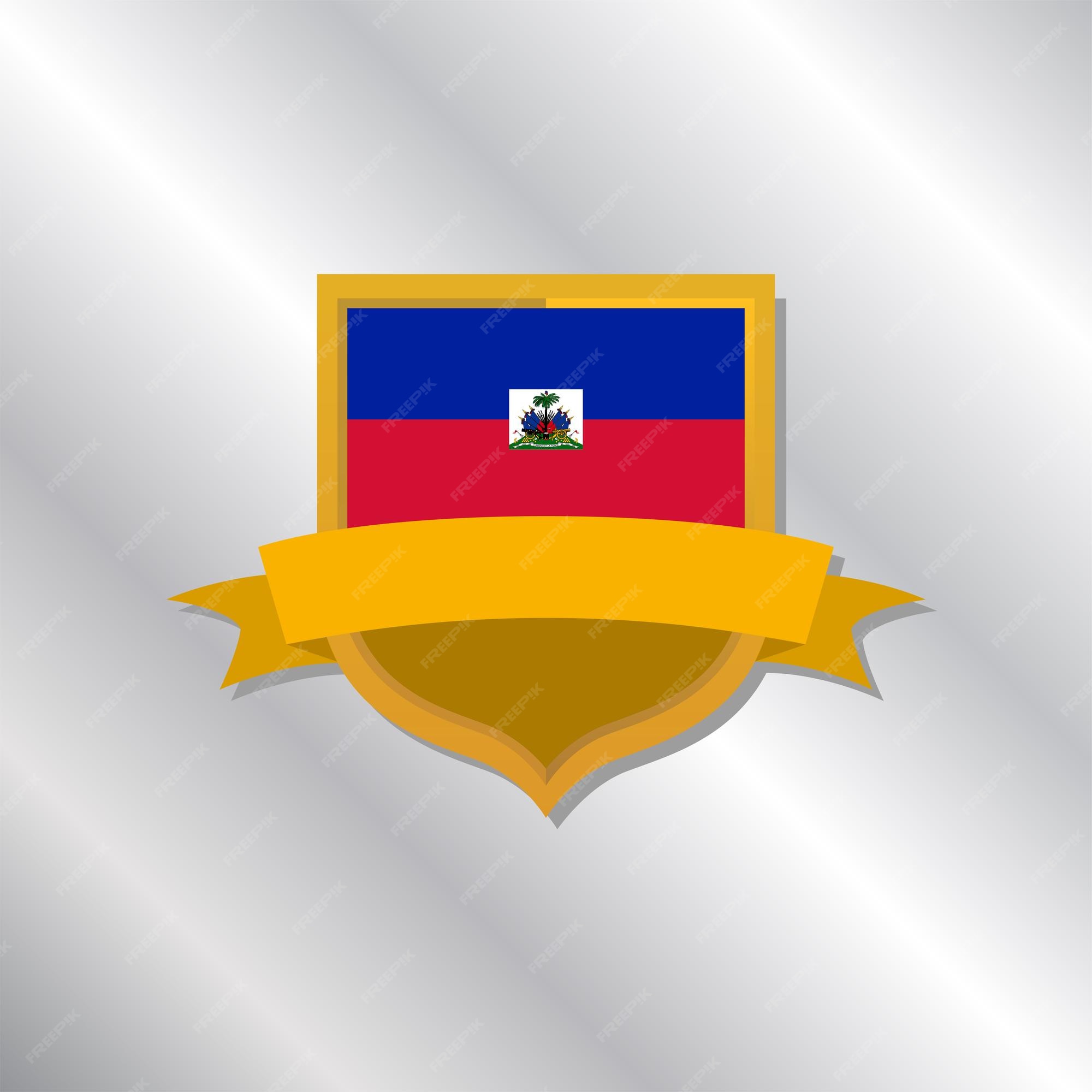 Premium vector illustration of haiti flag template